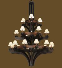 Meyda White 122634 - 62&#34;W Castilla 3 Tier Chandelier