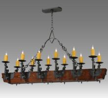 Meyda White 124272 - 60&#34;L Tudor LED 12 LT Chandelier