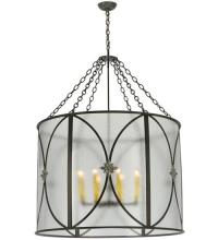 Meyda White 124405 - 36.5&#34;W Penelope 8 LT Pendant