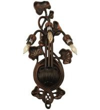 Meyda White 12523 - 7&#34;W Pond Lily 3 LT Wall Sconce Hardware
