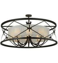 Meyda White 127395 - 54&#34;W Penelope 8 LT Pendant