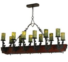 Meyda White 127484 - 60&#34;L Tudor Jadestone LED Chandelier