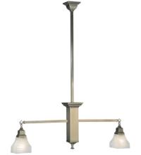 Meyda White 129070 - 40&#34; Long Bungalow 2 Light Island Pendant