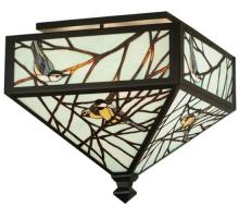 Meyda White 129417 - 21&#34; Square Backyard Friends Flushmount