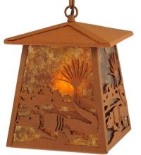 Meyda White 129680 - 7.25&#34;Sq Alligator Lantern Pendant