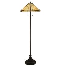Meyda White 130742 - 61&#34;H Belvidere Floor Lamp