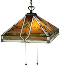 Meyda White 130750 - 17&#34;Sq Abilene Pendant