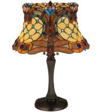 Meyda White 130762 - 22.5&#34;H Hanginghead Dragonfly Table Lamp