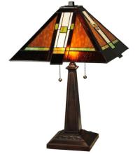 Meyda White 132673 - 24&#34;H Montana Mission Table Lamp