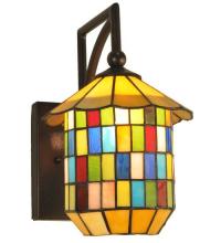 Meyda White 132717 - 7.5&#34; Wide Meyer Lantern Wall Sconce