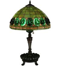 Meyda White 134539 - 24&#34;H Turtleback Table Lamp