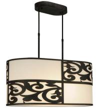 Meyda White 135275 - 33.5&#34;L Clarabella Oblong Pendant