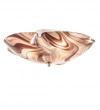 Meyda White 135462 - 16&#34; Wide Metro Chambord Swirl Organic Flushmount