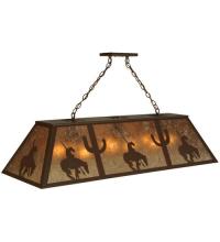 Meyda White 135573 - 48&#34; Long Trails End Oblong Pendant