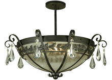 Meyda White 135848 - 24&#34;W Florentine Semi-Flushmount