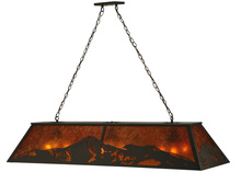 Meyda White 136601 - 61&#34; Long Mountain Range Oblong Pendant