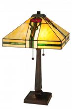Meyda White 138117 - 23&#34;H Parker Poppy Table Lamp
