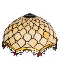 Meyda White 138147 - 14&#34; Wide Diamond & Jewel Shade