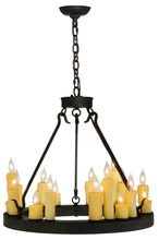 Meyda White 138768 - 24&#34;W Deina 18 LT Chandelier
