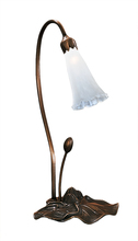 Meyda White 14043 - 16&#34; High White Pond Lily Accent Lamp