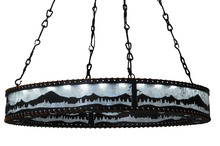 Meyda White 141804 - 42&#34; Wide Mountain Range Ring Chandelier