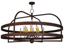 Meyda White 142301 - 60&#34;W Aldari 12 LT Chandelier
