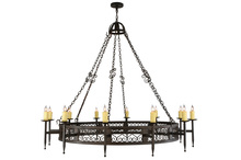 Meyda White 142552 - 72&#34;W Toscano 12 LT Chandelier