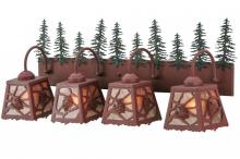 Meyda White 142631 - 35&#34; Wide Spruce Pine 4 Light Vanity