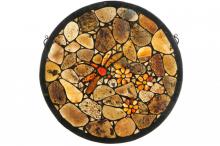 Meyda White 142633 - 20&#34;W X 20&#34;H Dragonfly Agata Window