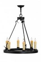 Meyda White 143056 - 24&#34; Wide Deina 6 Light Chandelier