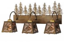 Meyda White 143443 - 28&#34;L Spruce Pine 3 LT Vanity Light
