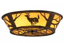 Meyda White 145717 - 22.5&#34;W Deer on the Loose Flushmount