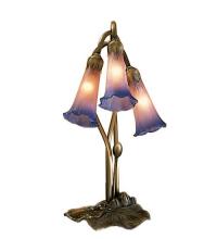 Meyda White 14670 - 16&#34; High Pink/Blue Pond Lily 3 LT Accent Lamp
