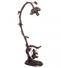 Meyda White 14681 - 16&#34; High Cherub On Swing Accent Lamp