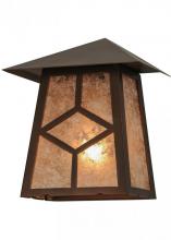 Meyda White 147010 - 9&#34; Wide Diamond Craftsman Wall Sconce