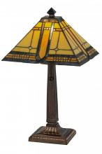 Meyda White 147482 - 21&#34;H Sierra Prairie Mission Table Lamp