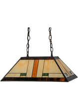 Meyda White 147783 - 21&#34;L Manhattan Oblong Pendant