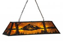 Meyda White 148128 - 48&#34; Long Mountain Range Oblong Pendant