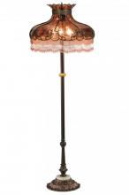 Meyda White 149642 - 63.5&#34; High Elizabeth W/Fringe Floor Lamp