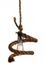Meyda White 152480 - 9.5&#34;W Rope Mini Pendant