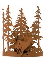 Meyda White 15261 - 11&#34;W Deer through the Trees Wall Sconce