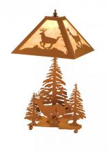 Meyda White 15268 - 22&#34;H Lone Deer Table Lamp