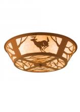 Meyda White 15277 - 22&#34;W Deer on the Loose Flushmount