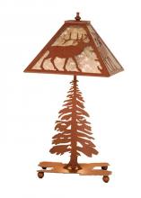 Meyda White 15300 - 21.5&#34;H Lone Elk Table Lamp