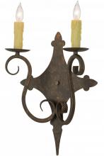 Meyda White 153385 - 13&#34;W Angelique 2 LT Wall Sconce