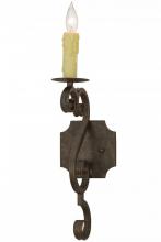 Meyda White 153387 - 5&#34;W Piero Wall Sconce