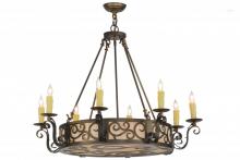 Meyda White 153447 - 36&#34;W Delano 8 LT Chandelier