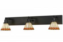 Meyda White 153468 - 36&#34;W Prairie Mission 3 LT Vanity Light