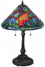 Meyda White 154003 - 24.5&#34;H Tiffany Koi Table Lamp