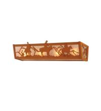 Meyda White 15496 - 24&#34; Wide Rustlers Vanity Light